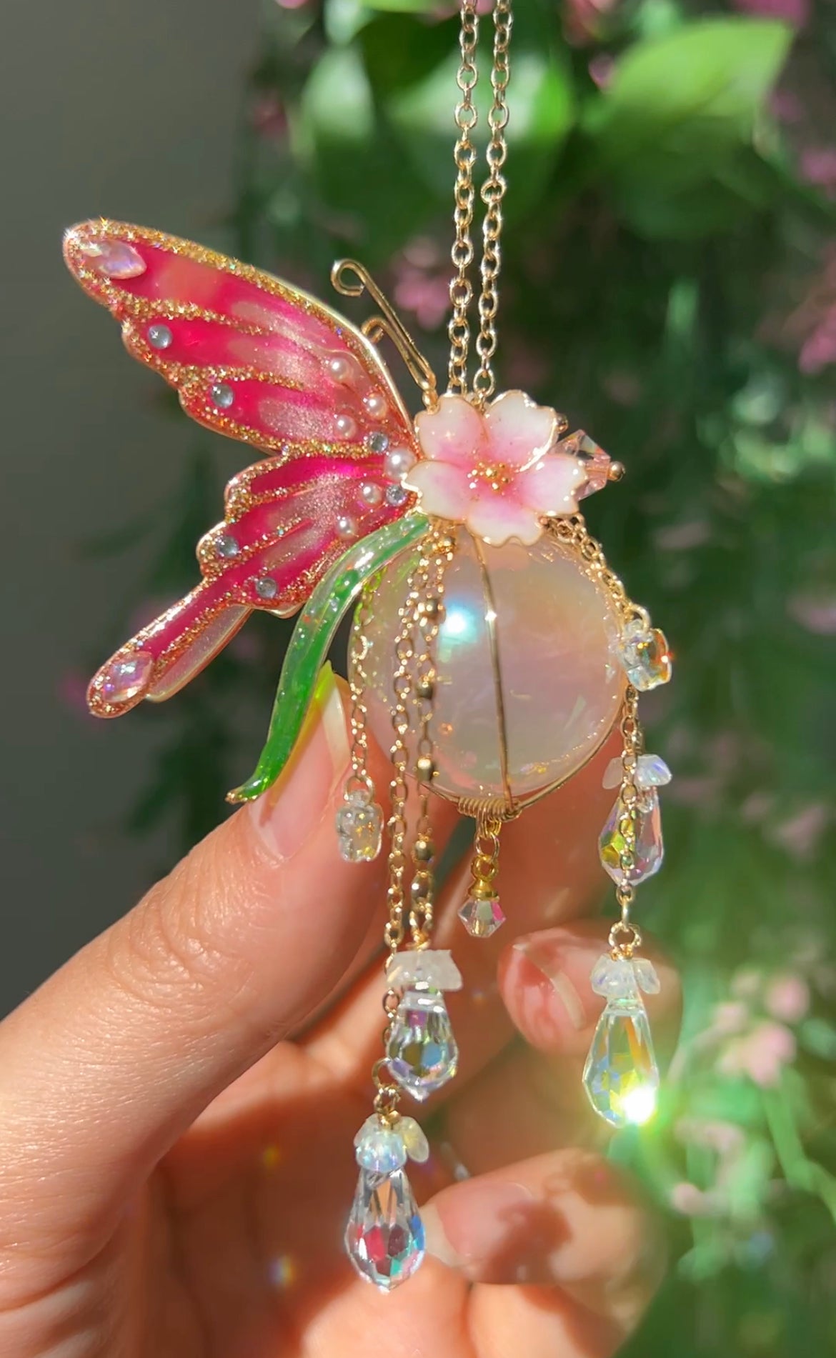 Jelly Butterfly Car charms