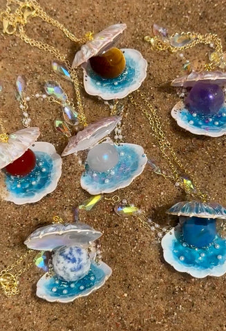 Seashell car charms