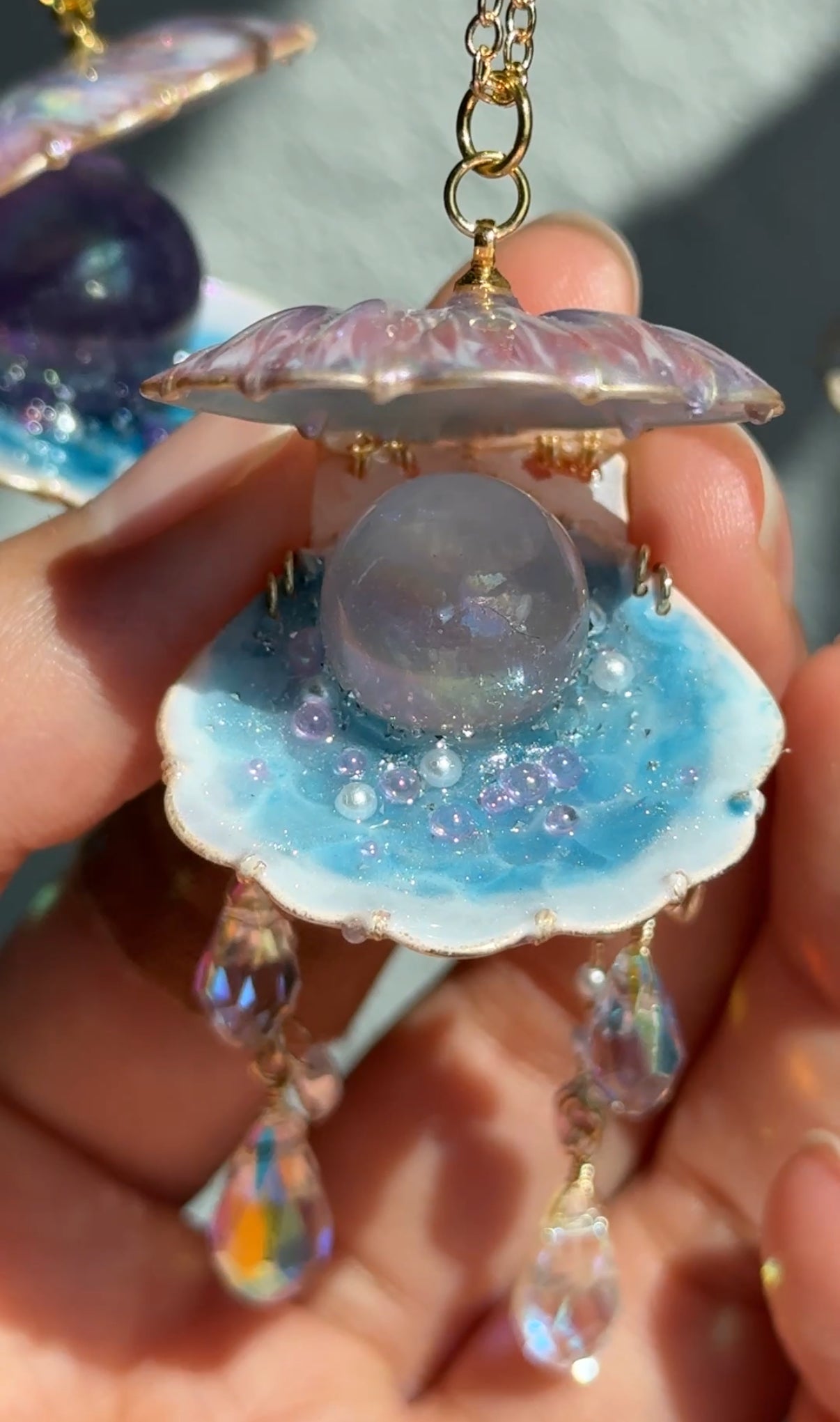 Seashell car charms