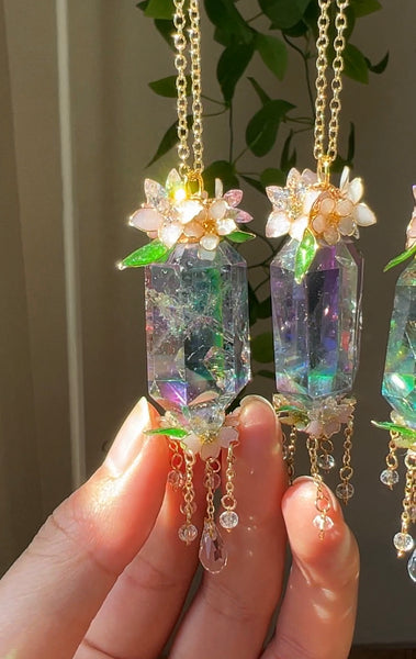 Mini Crystal floral Aura Quartz