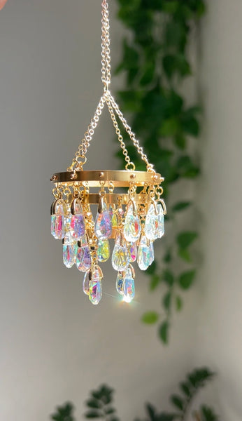 (Brass) Floral mini Chandelier Suncatchers