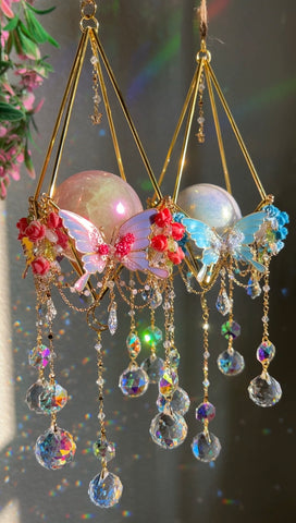 Butterfly and roses suncatcher pre order