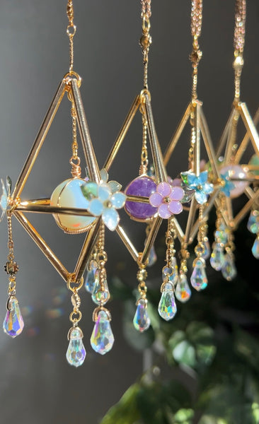 Floral Mini Hanging sphere Car suncatchers