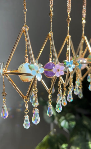 Floral Mini Hanging sphere Car suncatchers