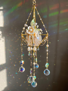 00. Floral Mother of pearl Suncatcher Pre order