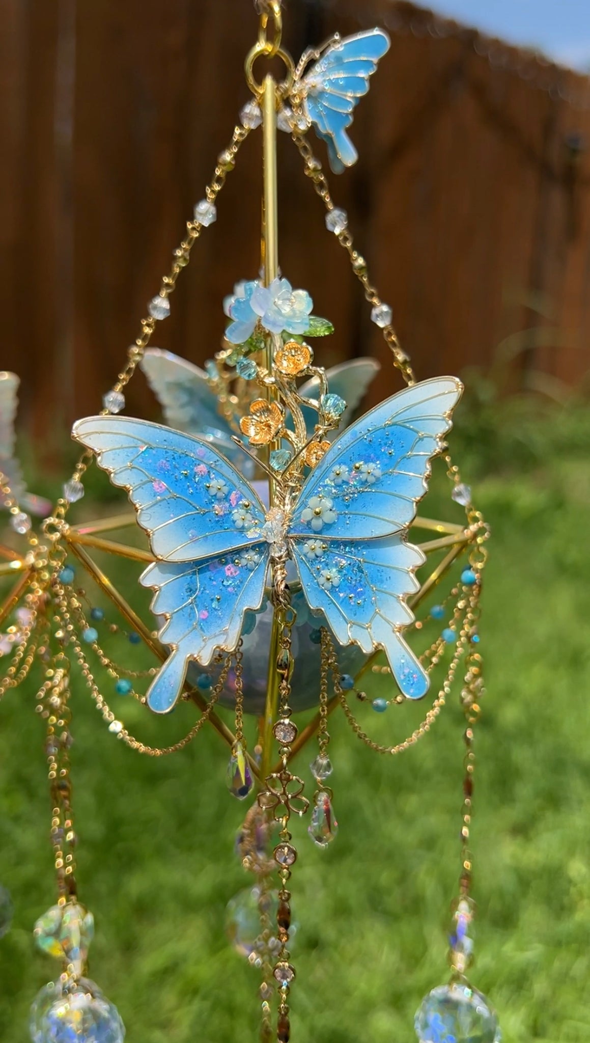 00. Floral Butterfly Suncatcher Pre order