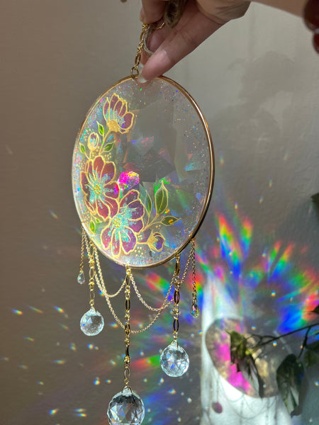 Made to order Floral Suncatcher